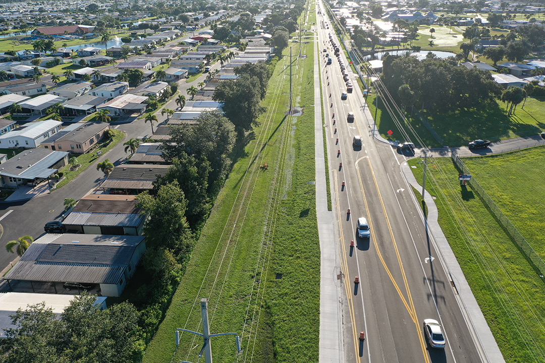 September 2025 Aerial photo of project