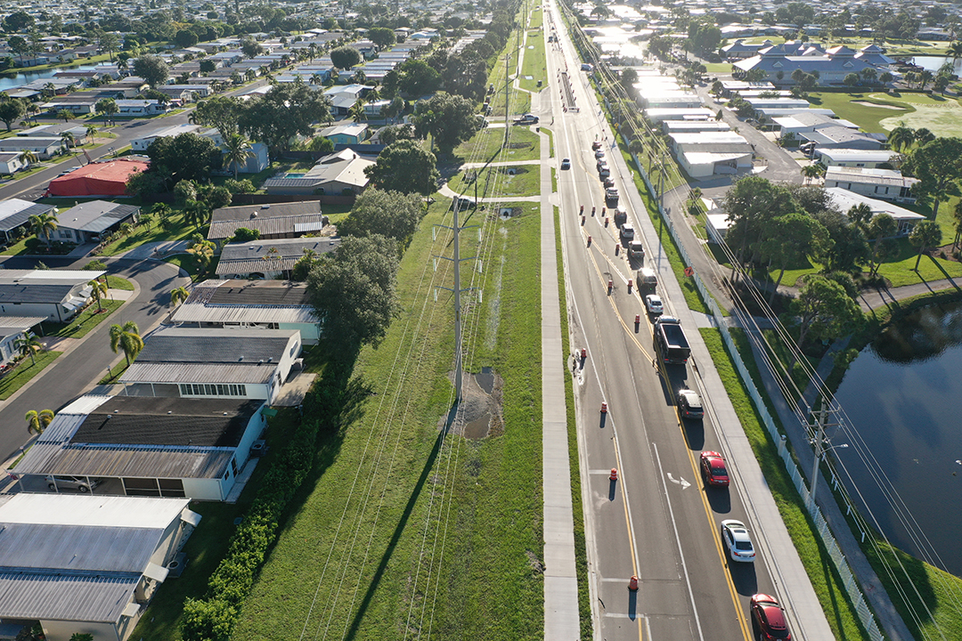 September 2025 Aerial photo of project