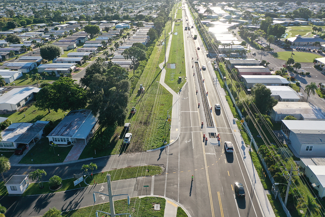 September 2025 Aerial photo of project