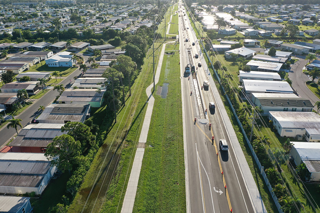 September 2025 Aerial photo of project