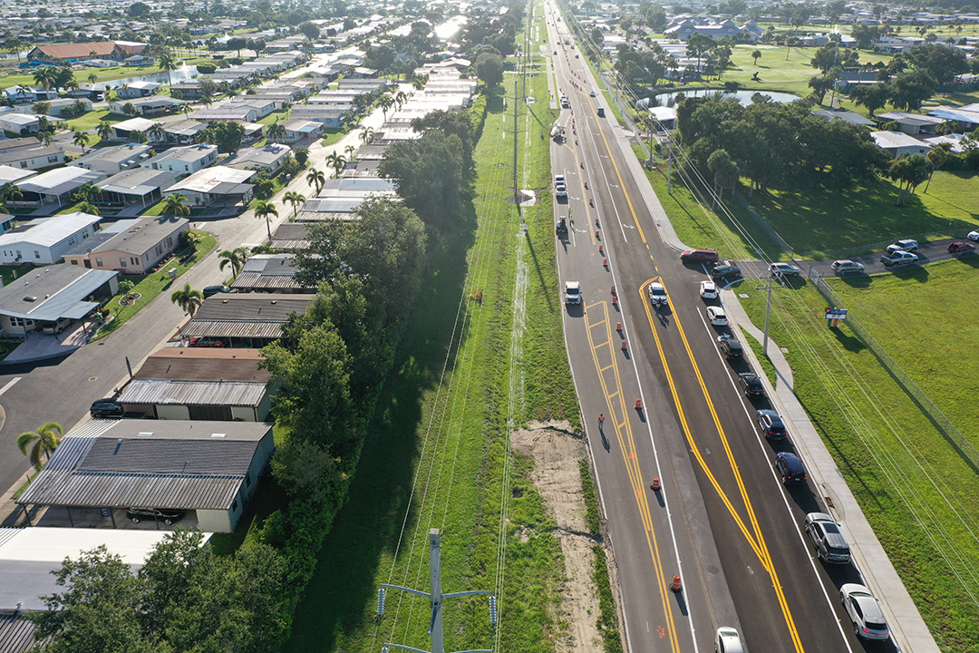 August 2025 Aerial photo of project